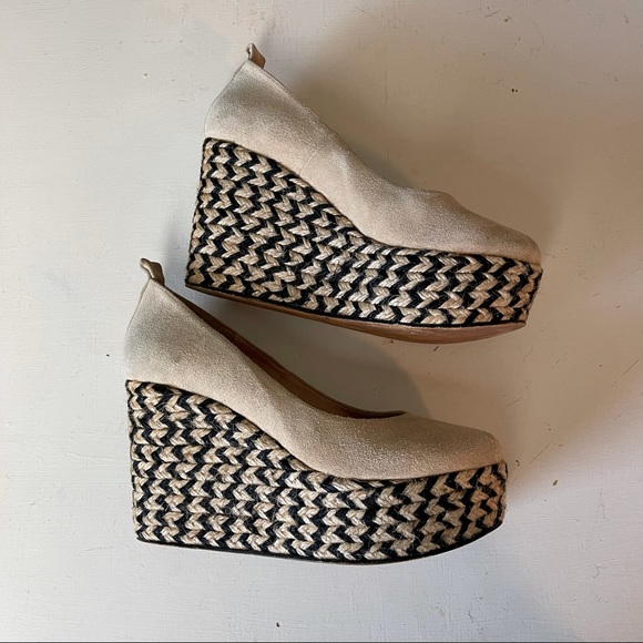 FREE PEOPLE- Charade Espadrille Wedge Suede - Picture 6 of 10